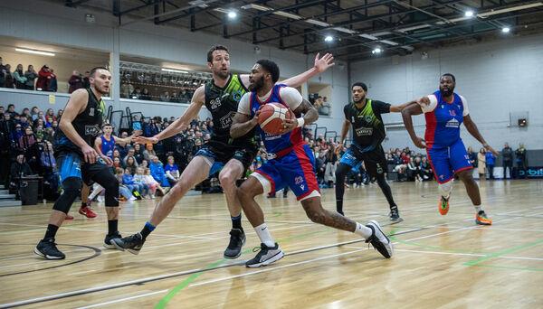 Eoin Quigley of Tralee Warriors and Seventh Woods of UCC Demons.